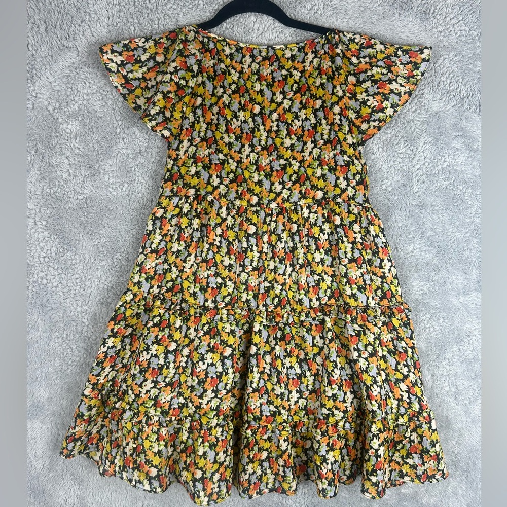 Nice!! Urban Outfitters Cap Sleeves Babydoll Floral Mini Dress Women’s, Size XS - Picture 7 of 14